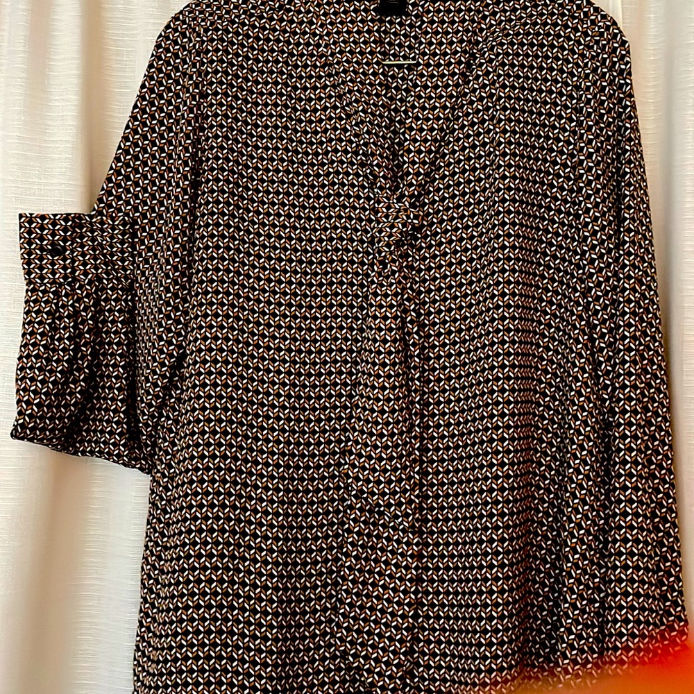 ANN TAYLOR Women polyester geometric design